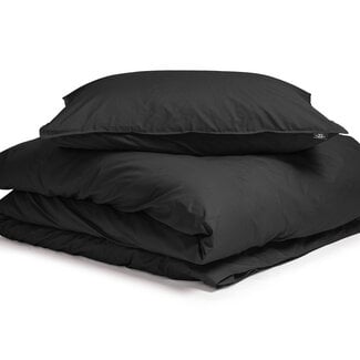 Primaviera Deluxe Egyptian Cotton Uni Duvet Cover Black 140 × 200/260