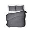 Primaviera Deluxe Uni-Bettbezug aus ägyptischer Baumwolle, Anthrazit, 140 × 200/260