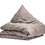 Egyptisch katoen effen dekbedovertrek taupe 140 x 200/260