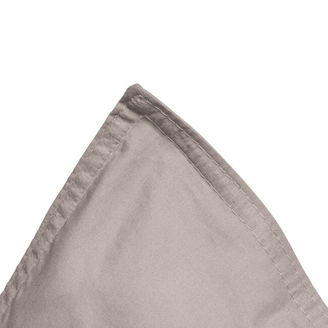 Egyptisch katoen effen dekbedovertrek taupe 140 x 200/260