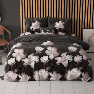 Sleeptime Donkere Bloem Zwart 140 x 220
