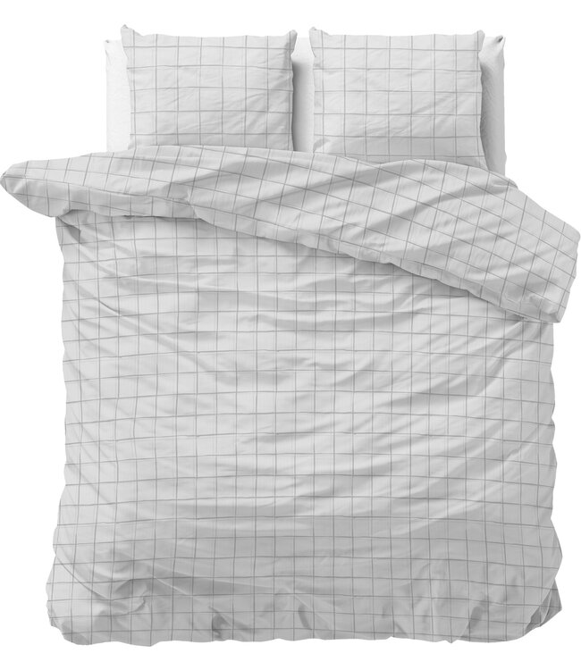 Geruit grijs 200 x 220