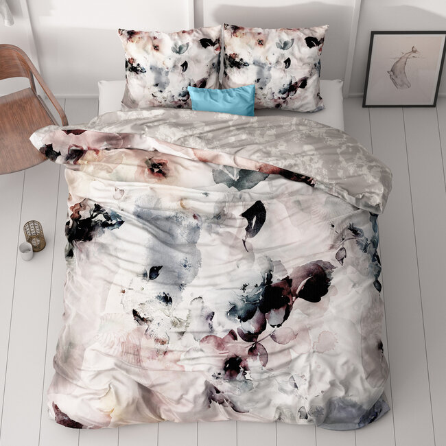 Dreamhouse Flor Gray 240 × 200/220 - Duvet Cover