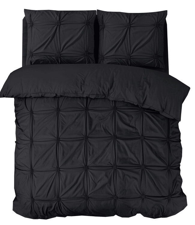 Punch pintuck zwart 200 x 200/220