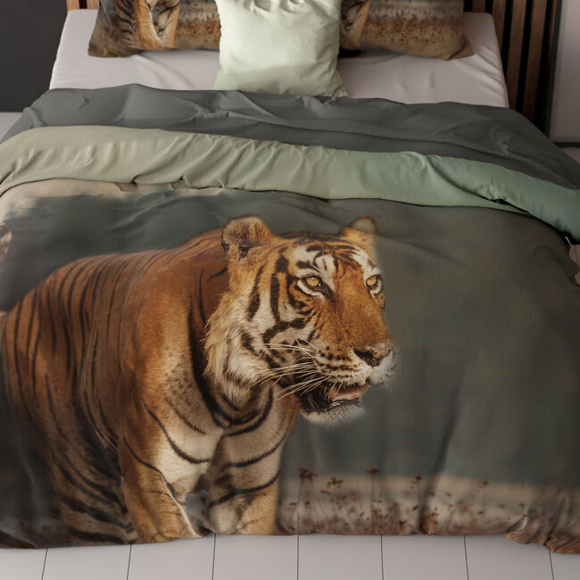 Natuur Tijger Taupe 200 x 200/220