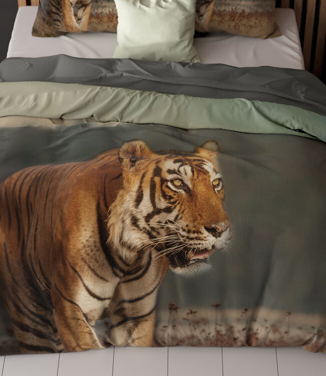 Natuur Tijger Taupe 200 x 200/220