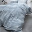 Sleeptime Washed cotton flannel blue 240 × 220 - Duvet Cover