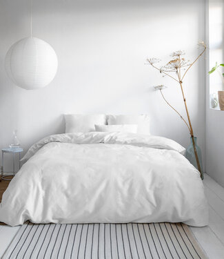 Primaviera Deluxe Uni Satijn Dekbedovertrek Wit 200 x 200/220