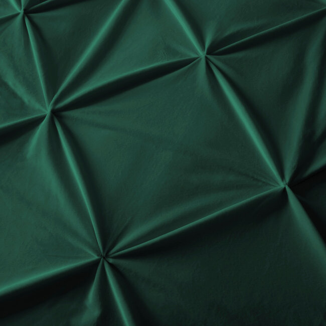 Fluwelen pintuck groen 140 x 200/220