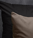 Velvet uni dekbedovertrek taupe 140 x 220 cm