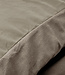 Velvet uni dekbedovertrek taupe 140 x 220 cm
