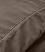 Velvet uni dekbedovertrek taupe 140 x 220 cm