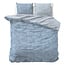Sleeptime Washed cotton flannel blue 240 × 220 - Duvet Cover