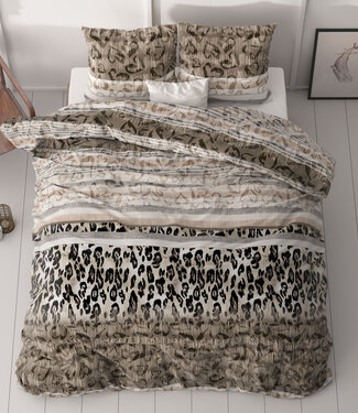 Sleeptime Tijger luipaard taupe 140 x 220