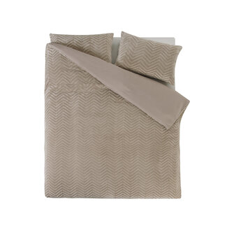 Sleeptime Chevron teddy taupe 200 x 200/220