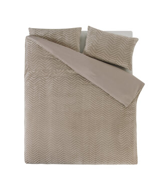 Sleeptime Chevron teddy taupe 200 x 200/220