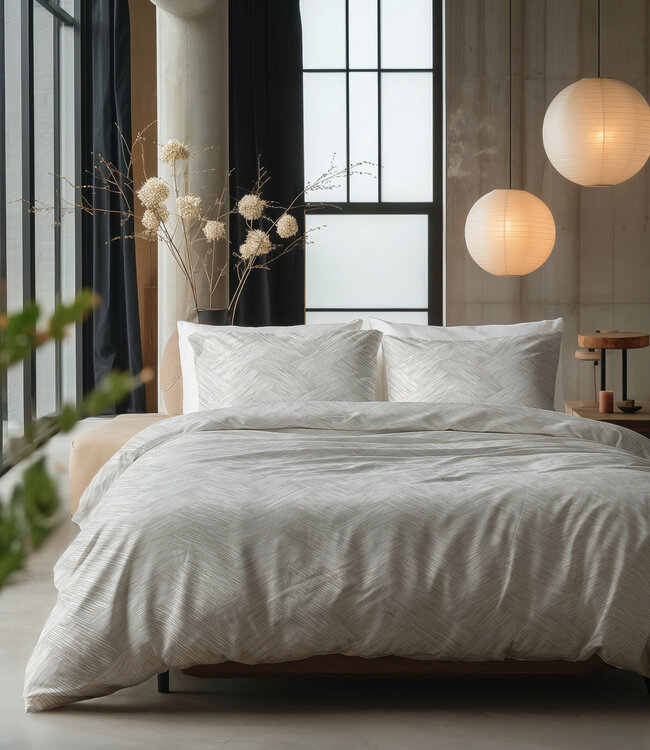 Rattan zilvergrijs 140 x 200/220