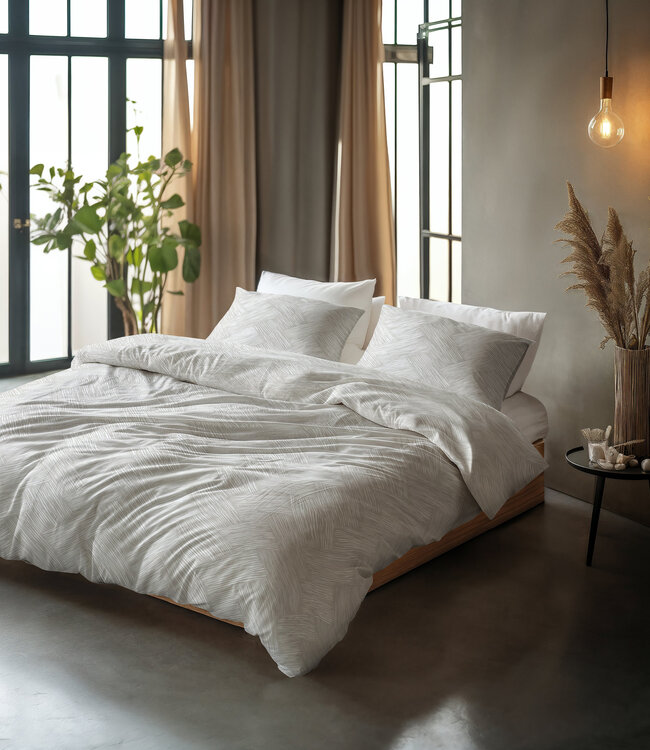 Rattan zilvergrijs 140 x 200/220