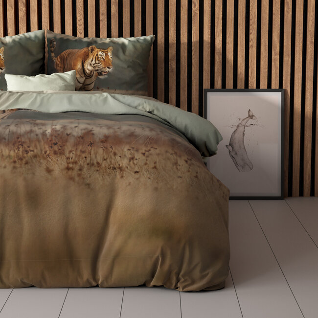 Natuur Tijger Taupe 200 x 200/220