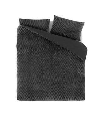 Sleeptime Chevron Teddy Antraciet 200 x 200/220