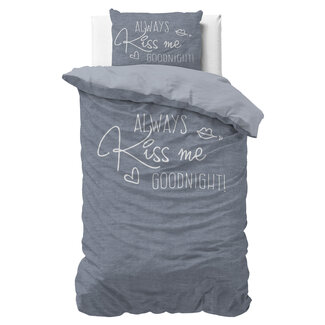 Sleeptime Kiss me Blue 140 × 200/220 - Duvet Cover