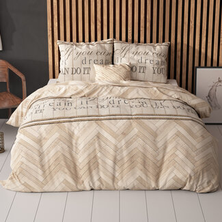 Sleeptime Herringbone Sand 200 × 220 - Duvet Cover