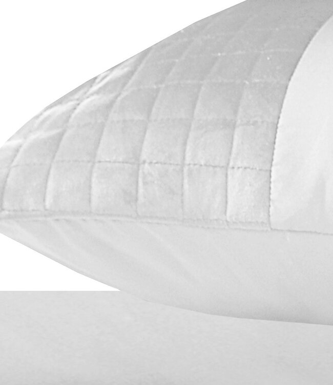 Slopen met witte fluwelen band, 2 stuks, 60 x 70