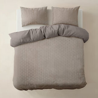 Linnick Flanell Art Taupe 200 × 220 - Bettbezug