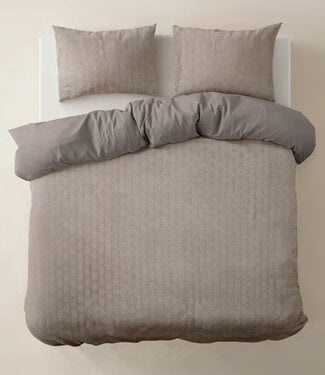 100% Microfiber Flanellen Art taupe 200 x 220