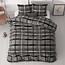 Vintage geruit Antraciet 140 x 200/220