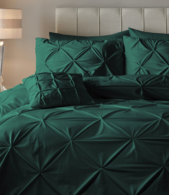 Fluweel Pintuck Groen 200 x 200/220