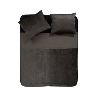 Sleeptime Samtbesatz Taupe 200 × 220 - Bettbezug