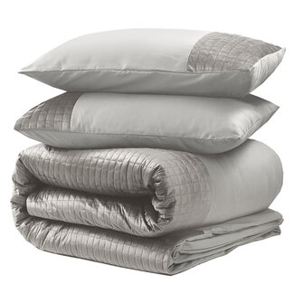 Sleeptime Fluwelen band zand/grijs 140 x 220