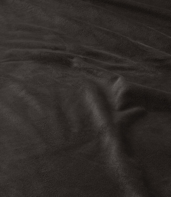 Fluwelen bies taupe 200 x 220