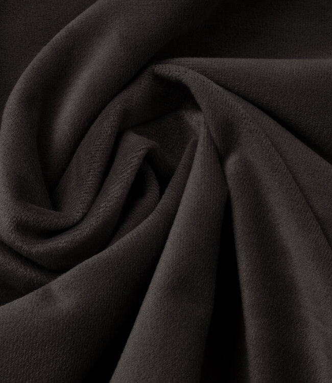 Fluwelen bies taupe 200 x 220