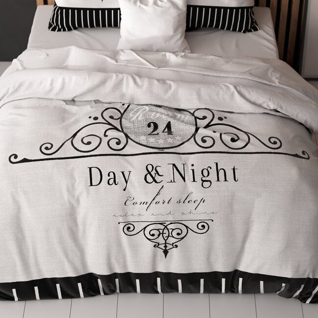 Sleeptime Day and Night Black 200 × 200/220 - Duvet Cover