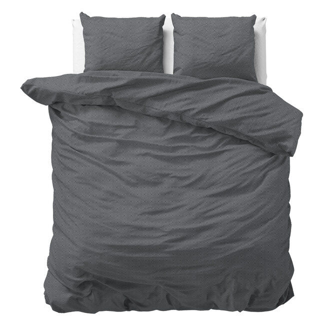 Sleeptime Flannel Jason Anthracite 240 × 220 - Duvet Cover