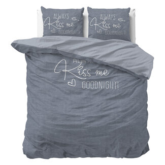 Sleeptime Kiss Me Blue 200 × 200/220 - Duvet Cover