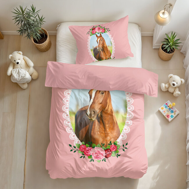 Schattig Paard Roze 140 x 200/220
