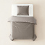 Linnick Velvet Duvet Cover Taupe/Gray 140 × 200/220