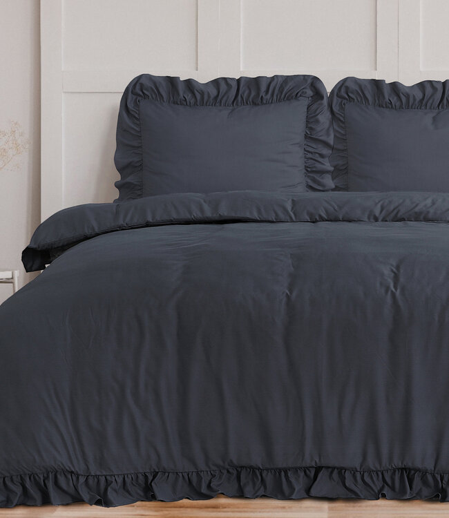 Ruffles Antraciet 240 x 200/220