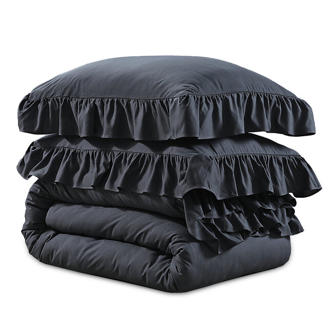 Ruffles Antraciet 240 x 200/220
