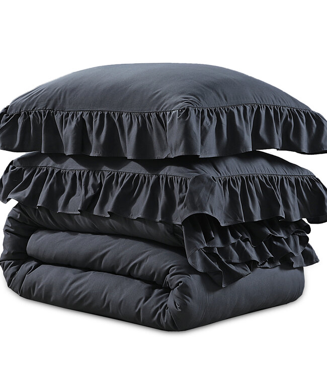 Ruffles Antraciet 240 x 200/220