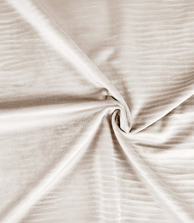 Fluweel Cartier crème 140 x 220