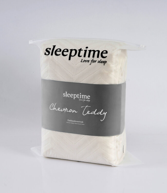 Chevron Teddy crème 140 x 200/220