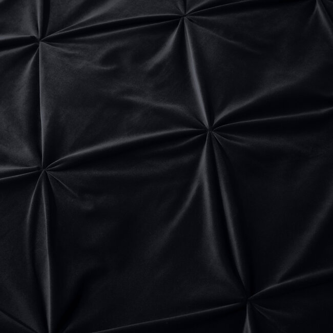 Fluwelen pintuck zwart 240 x 200/220