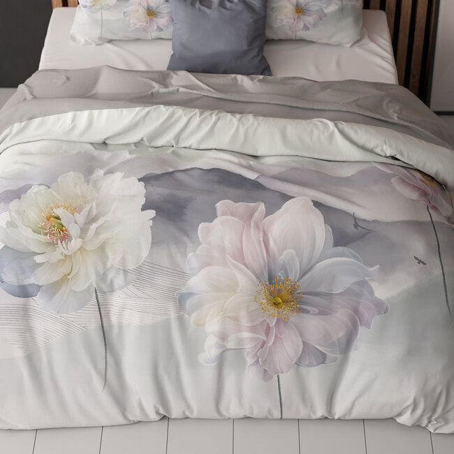 Sleeptime Annique Grau 240 × 200/220 - Bettbezug
