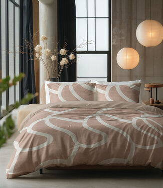 Sleeptime Klei Contouren Perzikbruin 240 x 200/220