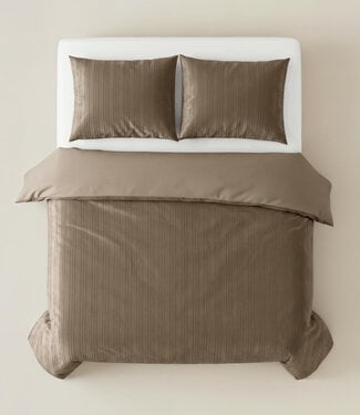 100% Micropercal Fluwelen voering Taupe 240 x 200/220