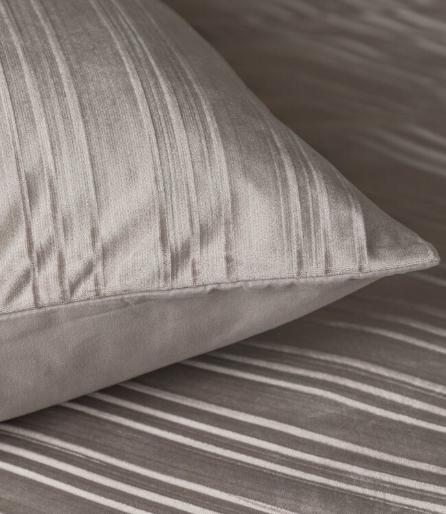 Fluwelen voering taupe/grijs 240 x 200/220